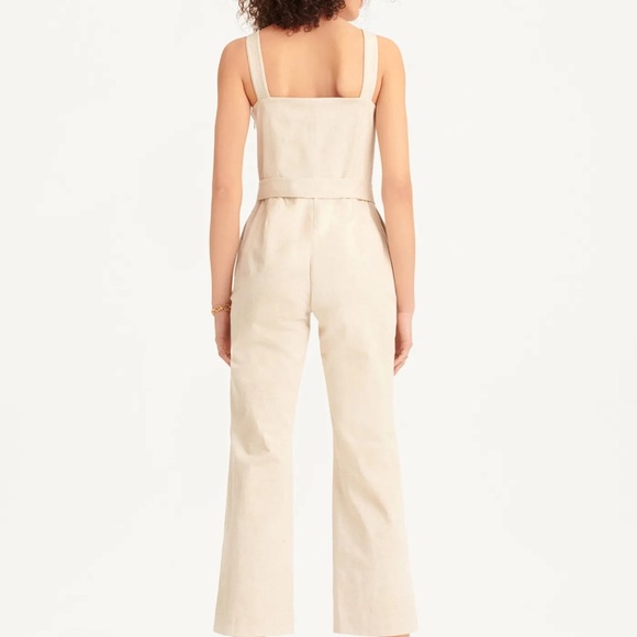 Linen Belted Jumpsuit size M - Picture 1 of 4